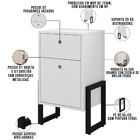 Kit Mesa Para Escritório Industrial Soft 150 Cm Com Gaveteiro