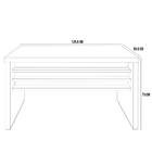 Kit Mesa Para Escritório Office 135cm E 2 Gaveteiros Atria Ex