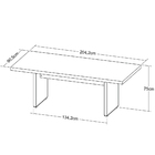 Kit Mesa Para Escritório Reunião 204x90cm Com Armário Atria E