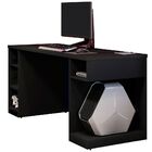 Kit Mesa Para Pc Gamer Destiny Preto Com Cadeira Gamer Bc3 Th