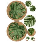 Kit Mesa Posta Completo Mdf Folhagens