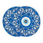 Kit Mesa Posta Sousplat 6 Lugares 18 Pçs Micropercal 200 Fios