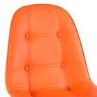 Kit - Mesa Redonda Eames 100 Cm Preto + 4 Cadeiras Estofadas