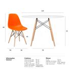 Kit - Mesa Redonda Eames 120 Cm Branco + 6 Cadeiras Eiffel Ds