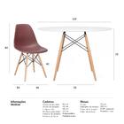 Kit - Mesa Redonda Eames 120 Cm Branco + 6 Cadeiras Eiffel Ds