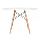 Kit - Mesa Redonda Eames 120 Cm Branco + 6 Cadeiras Eiffel Ds