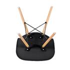Kit - Mesa Redonda Eames 120 Cm Preto + 6 Cadeiras Eiffel Dsw