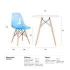Kit - Mesa Redonda Eames 70 Cm Branco + 2 Cadeiras Eiffel Dsw