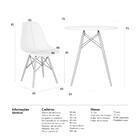 Kit - Mesa Redonda Eames 70 Cm Branco + 2 Cadeiras Eiffel Dsw