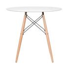 Kit - Mesa Redonda Eames 80 Cm Branco + 2 Cadeiras Eiffel Dsw