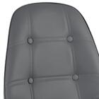 Kit - Mesa Redonda Eames 80 Cm Branco + 2 Cadeiras Estofadas