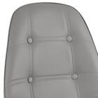 Kit - Mesa Redonda Eames 80 Cm Branco + 2 Cadeiras Estofadas