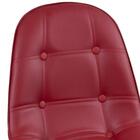 Kit - Mesa Redonda Eames 80 Cm Branco + 2 Cadeiras Estofadas