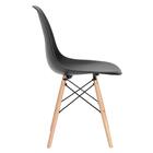 Kit - Mesa Redonda Eames 80 Cm Preto + 4 Cadeiras Eiffel Dsw