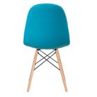 Kit - Mesa Redonda Eames 80 Cm Preto + 4 Cadeiras Estofadas E