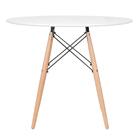 Kit - Mesa Redonda Eames 90 Cm Branco + 4 Cadeiras Eiffel Dsw