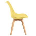 Kit - Mesa Redonda Leda 70 Cm Preto + 4 Cadeiras Estofadas Le