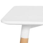 Kit - Mesa Retangular Eames 60 X 120 Cm Branco + 4 Cadeiras E