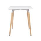 Kit - Mesa Retangular Eames 60 X 120 Cm Branco + 4 Cadeiras E