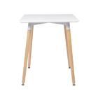 Kit - Mesa Retangular Eames 60 X 120 Cm Branco + 4 Cadeiras E