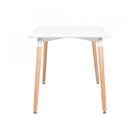 Kit - Mesa Retangular Eames 80 X 160 Cm Branco + 6 Cadeiras E