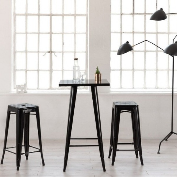 Kit Mesa Tolix Alta Com 2 Banquetas Tolix – Estilo Industrial