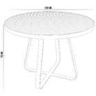 Kit Mesa Wine E 4 Cadeiras Área Externa Espaço Gourmet Corda