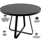 Kit Mesa Wine E 4 Cadeiras Área Externa Espaço Gourmet Corda