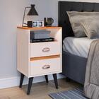 Kit Mesas Cabeceira Penteadeira Suspensa Classic Off White/ci