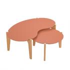 Kit Mesas De Centro Amsterdam Luanda Freijó