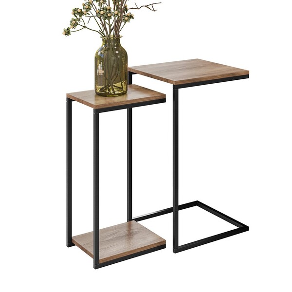 Kit Mesas Laterais Industrial Aurora Demolição Preto - Amaren