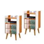 Kit Mesinha Branca Nature + Espelho Decoração Quarto Horse