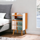 Kit Mesinha Branca Nature + Espelho Decoração Quarto Horse