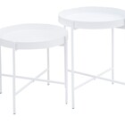 Kit Mesinha Redonda Centro Lateral Collie 40cm Metal Apoio So