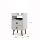 Kit Mesinha Retro 2 Gaveta E Nicho - Horse