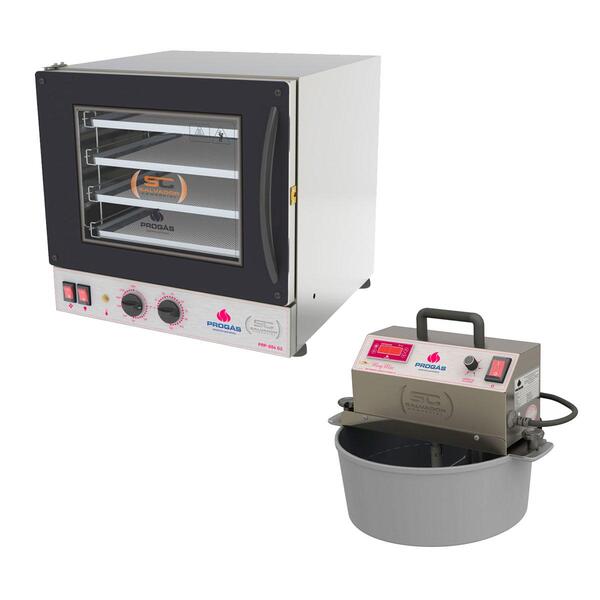 Kit Metálico - Forno Turbo Prp-004 220v + Mexedor Prmog-07 Bi