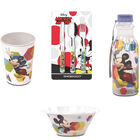 Kit Mickey  Copo  Bowl  Talheres  Garrafa Vintage -  Disney
