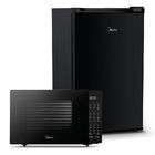 Kit Micro-ondas Preto 35l + Frigobar Black Edition Preto 124
