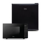 Kit Micro-ondas Preto 35l + Frigobar Black Edition Preto 45 L