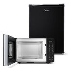 Kit Micro-ondas Preto 35l + Frigobar Black Edition Preto 67 L