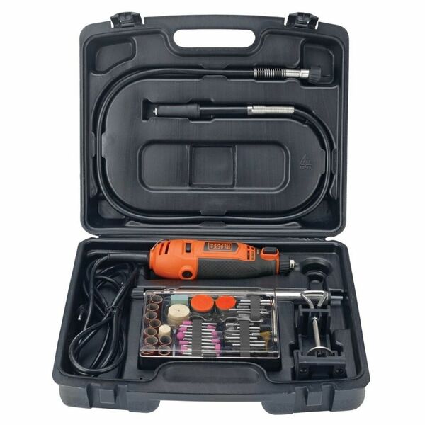 Kit Micro Retífica 180w Com 113 Acessórios Black & Decker 110v