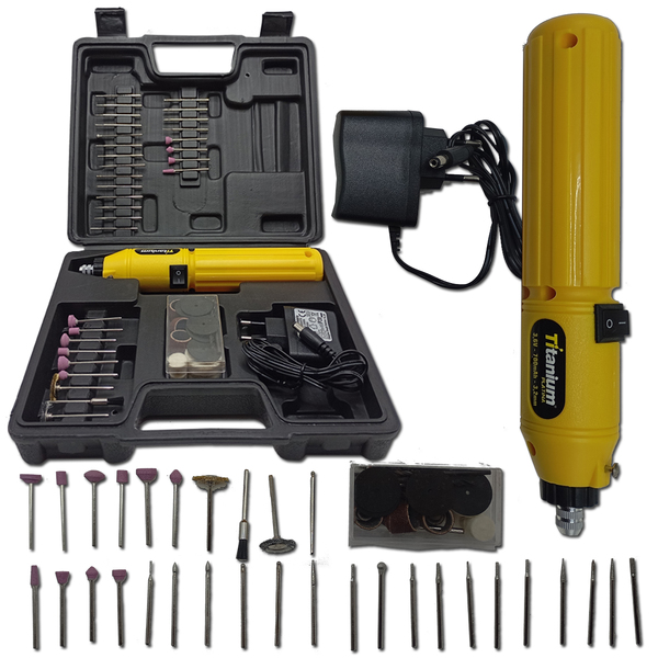 Kit Micro Retifica 3,6v Bivolt Com 60 Acessorios