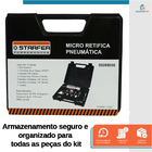 Kit Micro Retífica Pneumática Starfer - 16 Peças