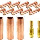 Kit Mig 15ak - 10 Bicos 0,8mm / 3 Bocal 12mm V8 Brasil / 2 Po