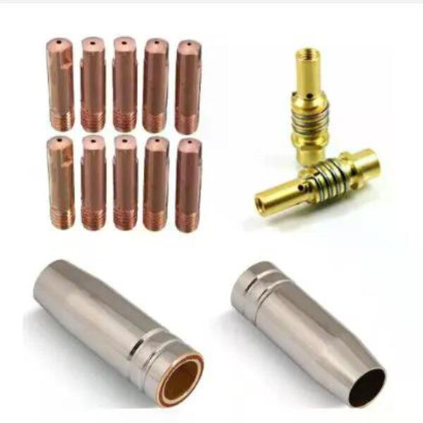 Kit Mig 15ak - 10 Bicos De Contato 0,6mm + 2 Bocal 12mm + 2 P