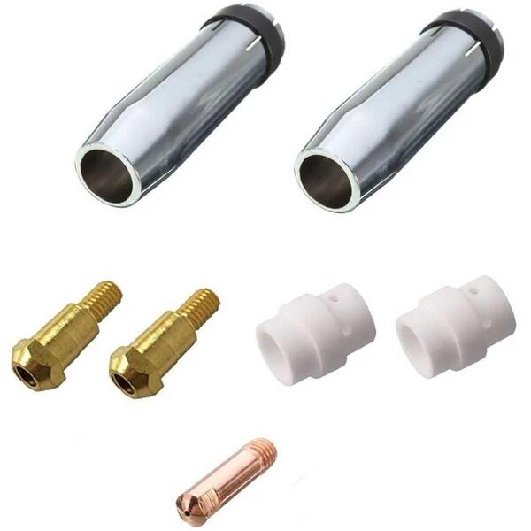 Kit Mig 24kd - 2 Bocal 12mm / 1 Bico M6x25 0,8mm / 2 Difusor
