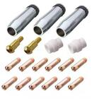 Kit Mig 24kd - 3 Bocal 12mm + 12 Bicos M6x25 0,8mm + 2 Difuso