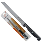 Kit Migalheira Bambu 36x24cm Mimo + Faca Pão 8 Masterchef