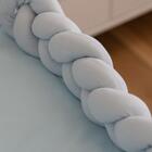 Kit Mini Berço Com 7 Peças Trança Bebê Urso Azul Bebê Carolin