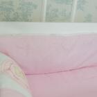 Kit Mini Berço Com 7 Peças Trança Bebê Urso Rosa Carolina Baby